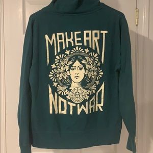 Hooded zip up sweatshirt